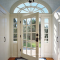 Victorian 15 lite glass french entry door with arch top